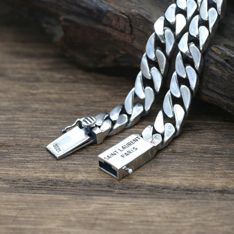 Women's & Men's Simple Punk Nude Weaving Cuban Bolt Couple Tank Bracelets