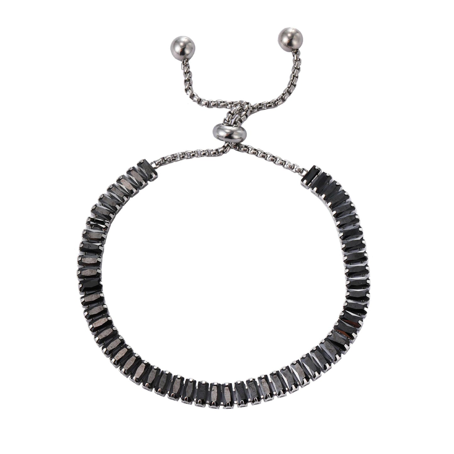 Square Zircon Adjustable Female Simple Light Bracelets
