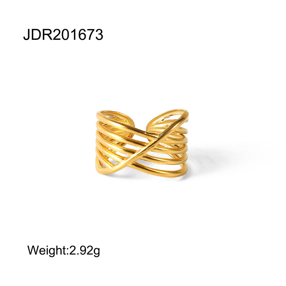 High-grade Simple Gold Steel Series Stainless Bracelets