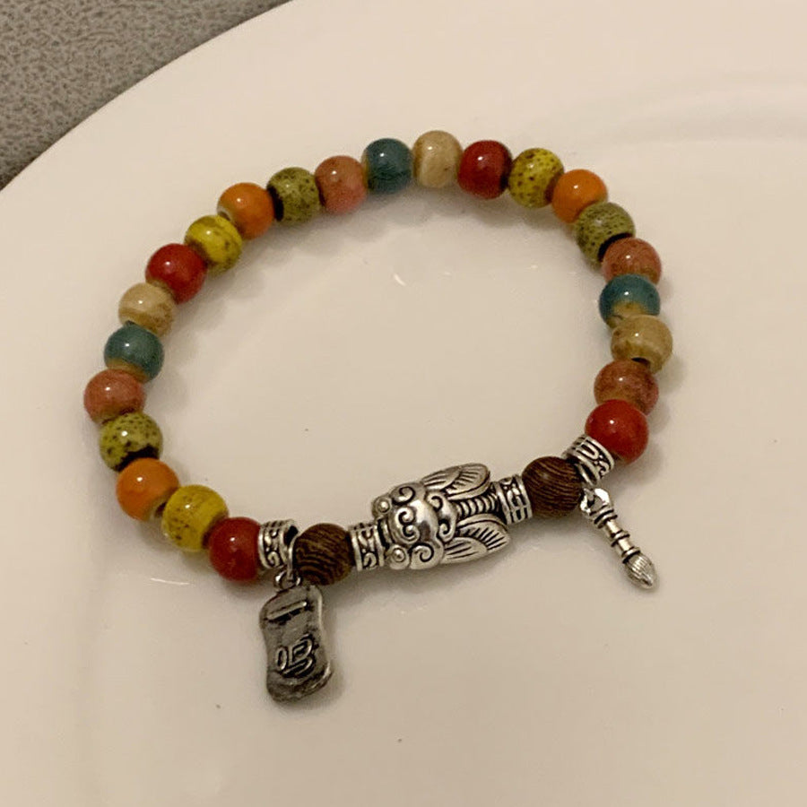 Niche Retro Chinese Beaded Handmade Stall Bracelets