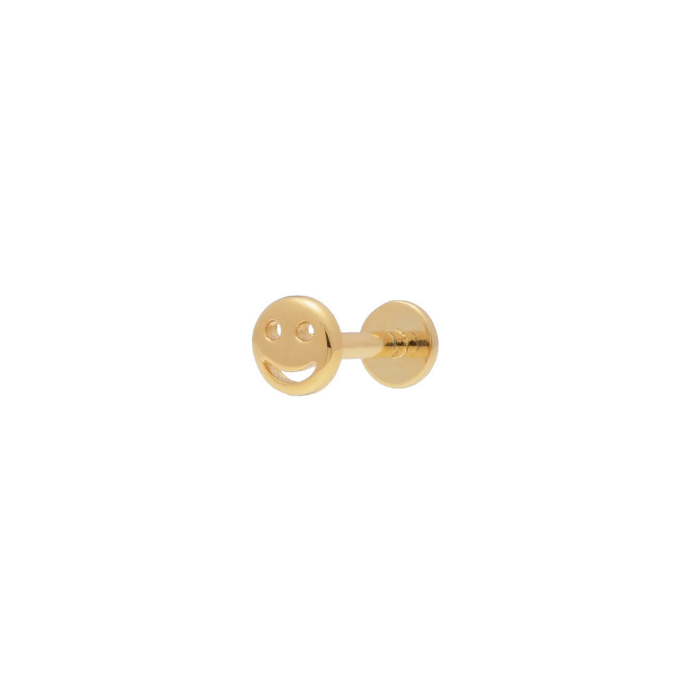 Flat Head Push Piercing Thread Cartilage Earrings