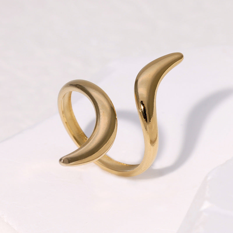 Steel Minimalist Style Index Finger Simple Fashion Rings