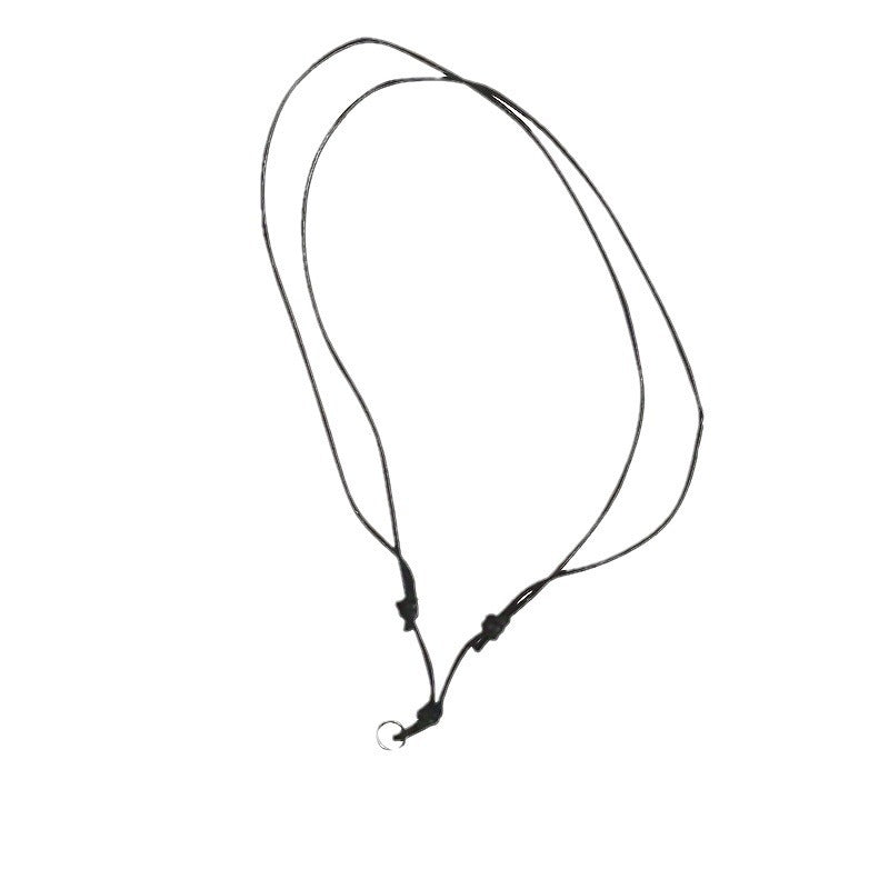 Black Braided Rope Adjustable Accessory Strap Halter Eyeglasses Necklace