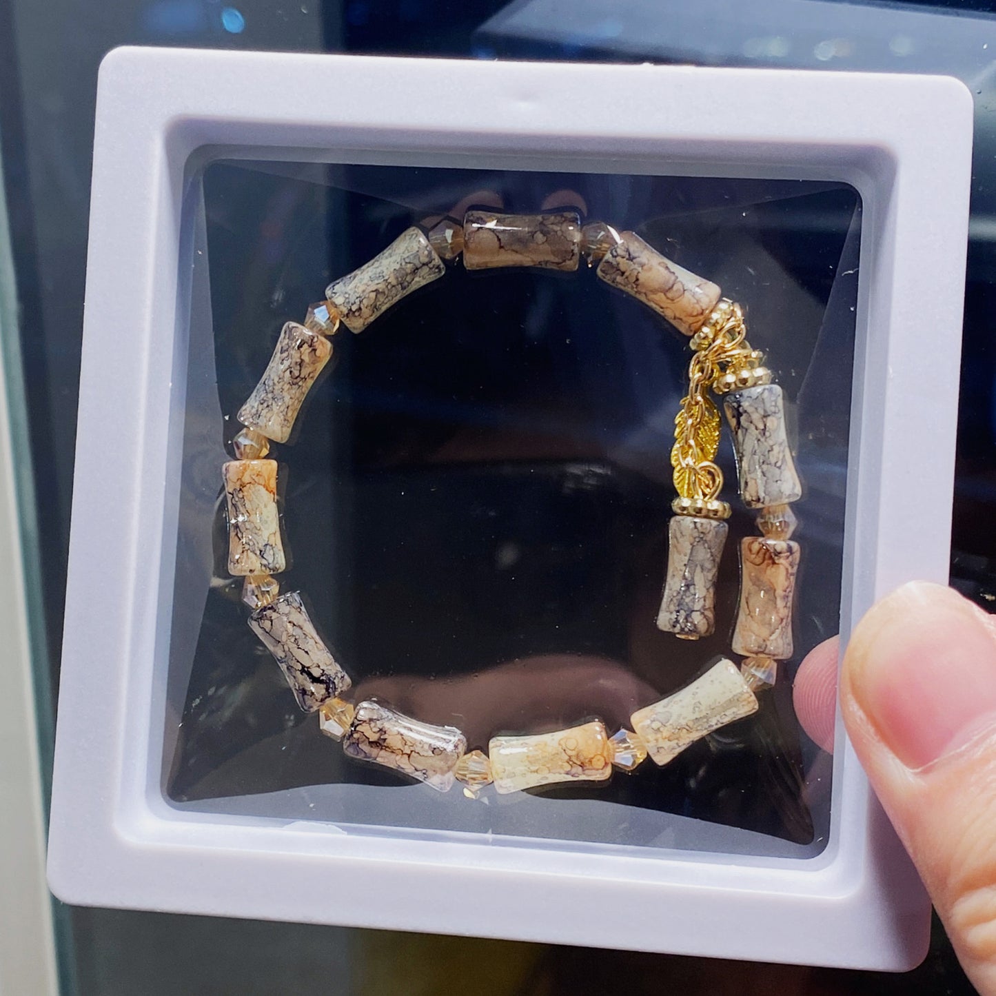 Scenic Spot Gift Box Colored Glaze Bracelets