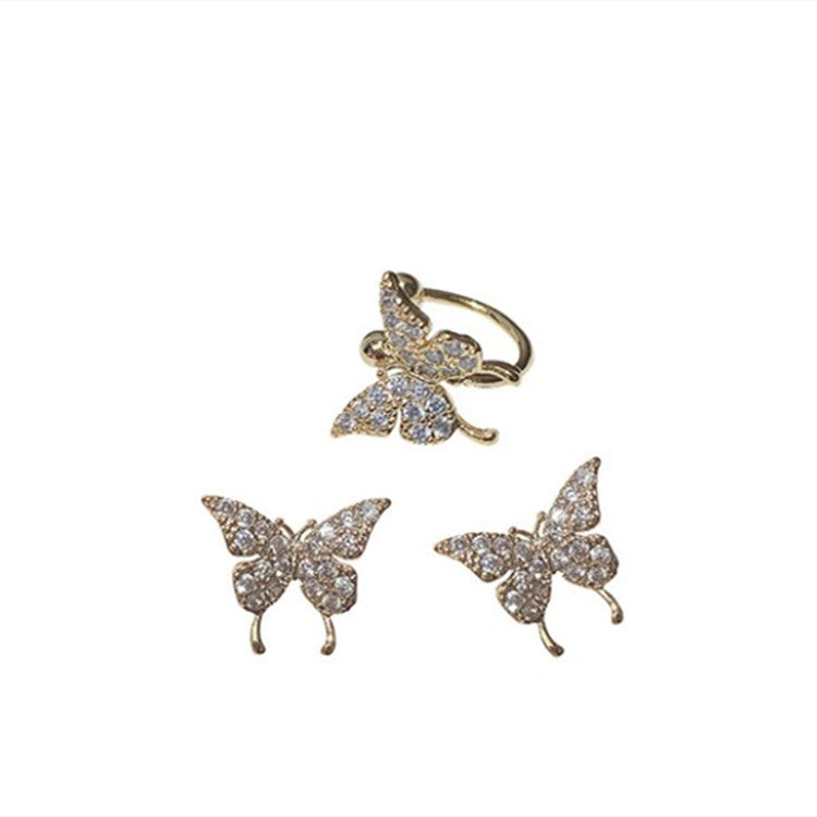Small Butterfly Trendy Ear Clip Fairy Rings