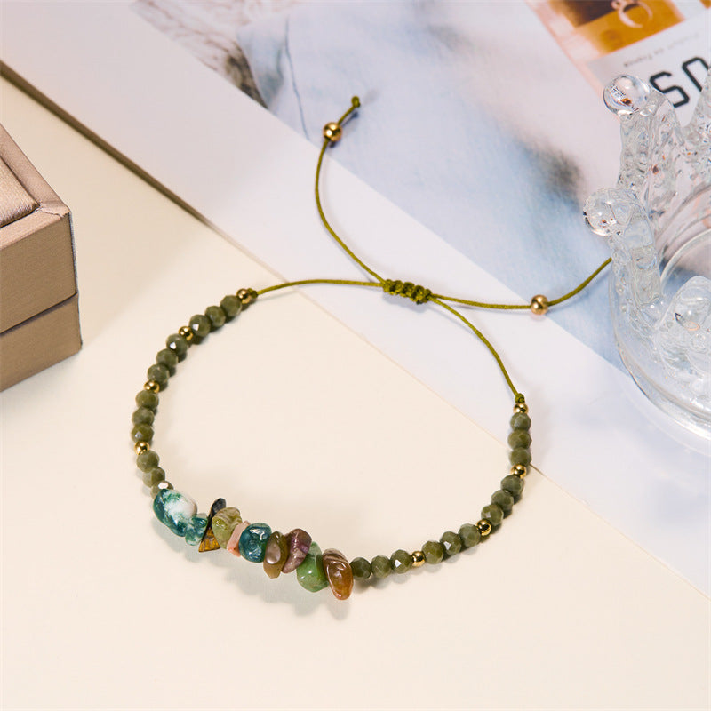 Fashion Natural Stone Gravel Wind Beaded Bracelets