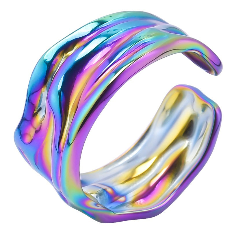 Cold Wind Niche Simple No Color Rings