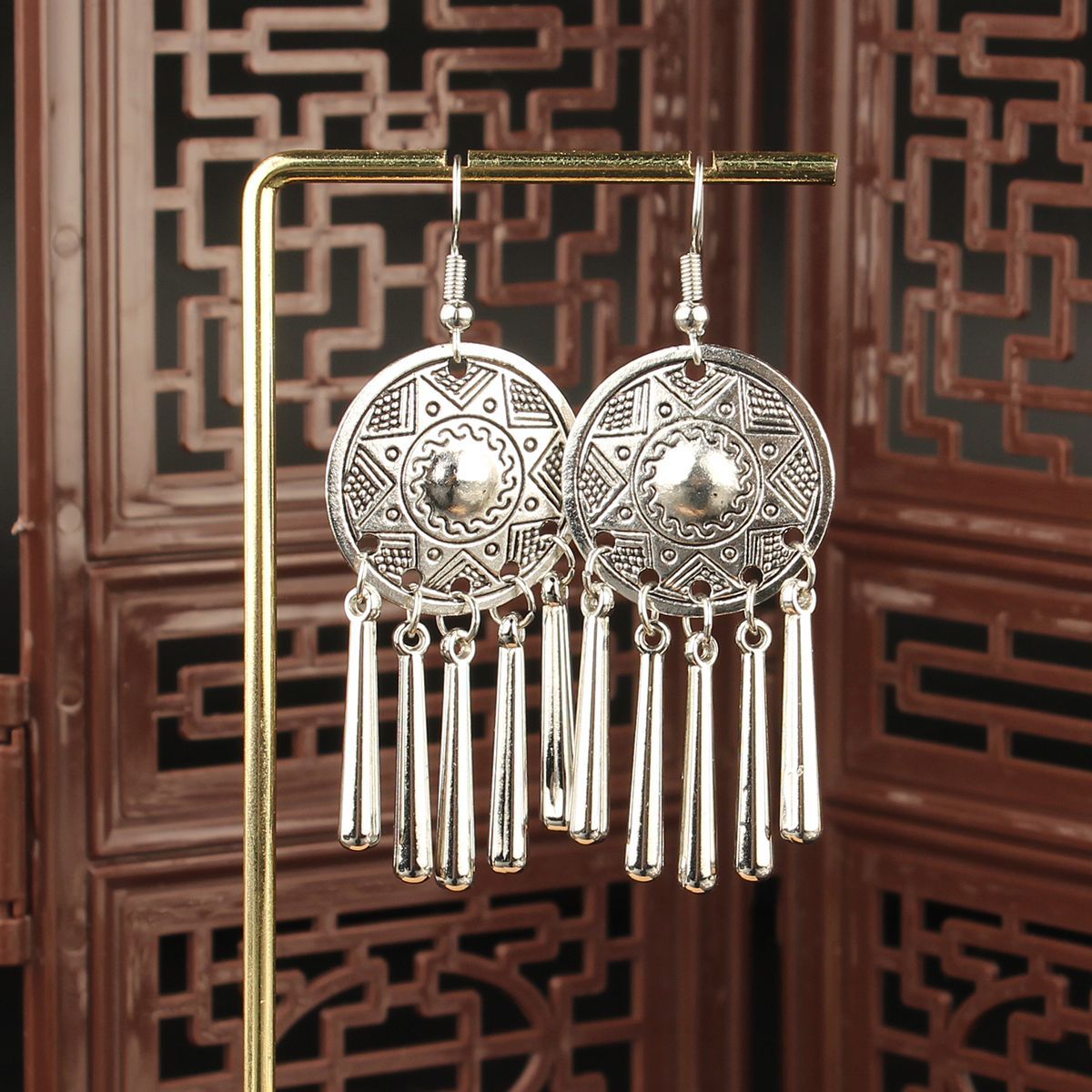 Imitation Sier Miao Tourist Attractions Bohemian Earrings