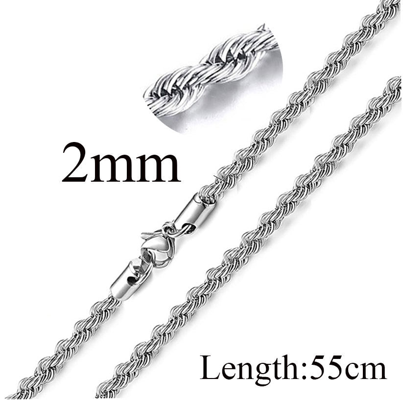 Innovative Simple Stainless Steel Twist Fashion Necklaces