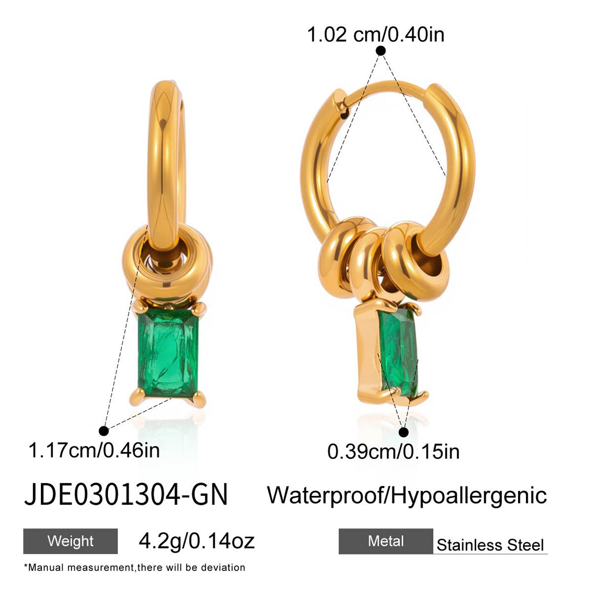 Ding Stainless Steel Zircon Light Luxury High Sense Ear Titanium Rings