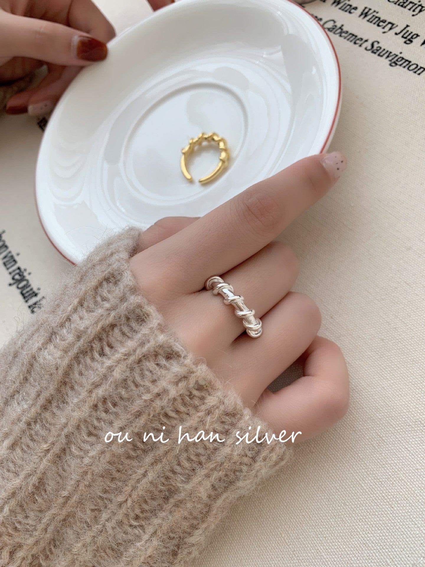 Oni Sterling Sier Female Style Design Rings