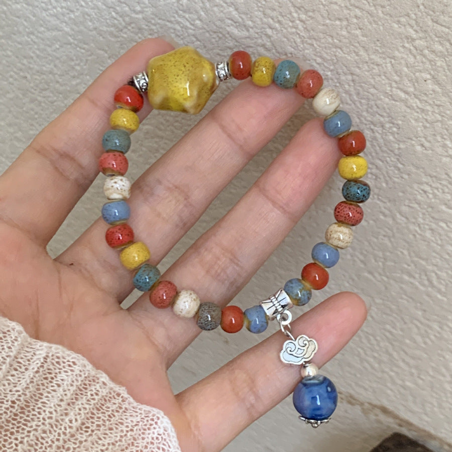 Niche Retro Chinese Beaded Handmade Stall Bracelets