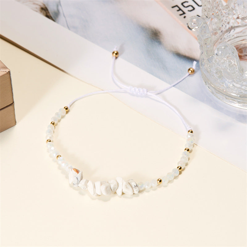 Fashion Natural Stone Gravel Wind Beaded Bracelets