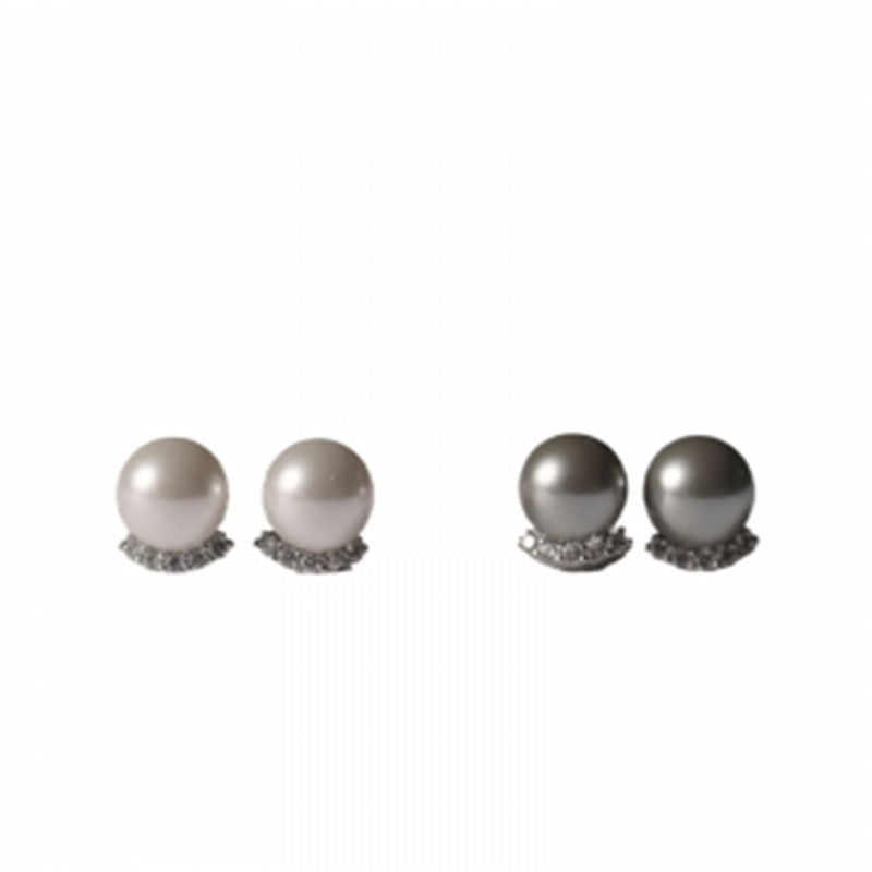 Pearl Female Niche Retro Personality Minimalism Earrings
