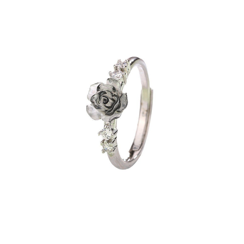 Women's Selection Romantic Rose Fashion Good-looking French Classic Rings