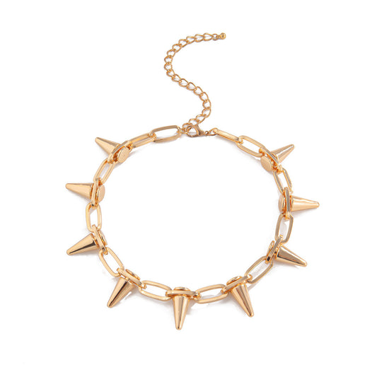 Vintage Exaggerated Personalized Punk Rivet Bullet Necklaces