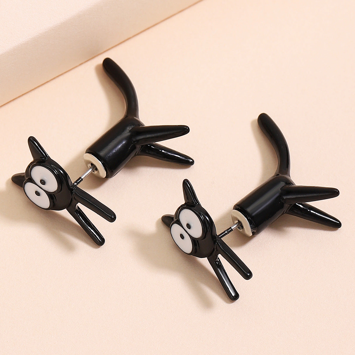 Cute Kitty Animal Simple Creative Detachable Earrings