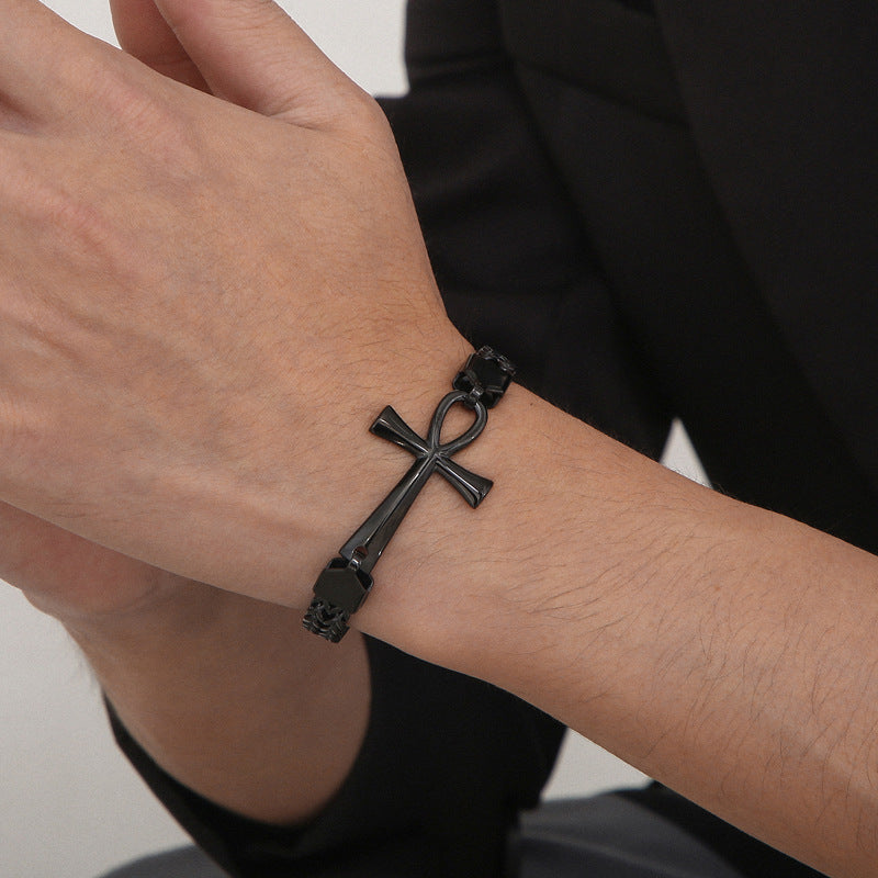 Men's Double Row Woven Chain Vintage Personality Stitching Bracelets