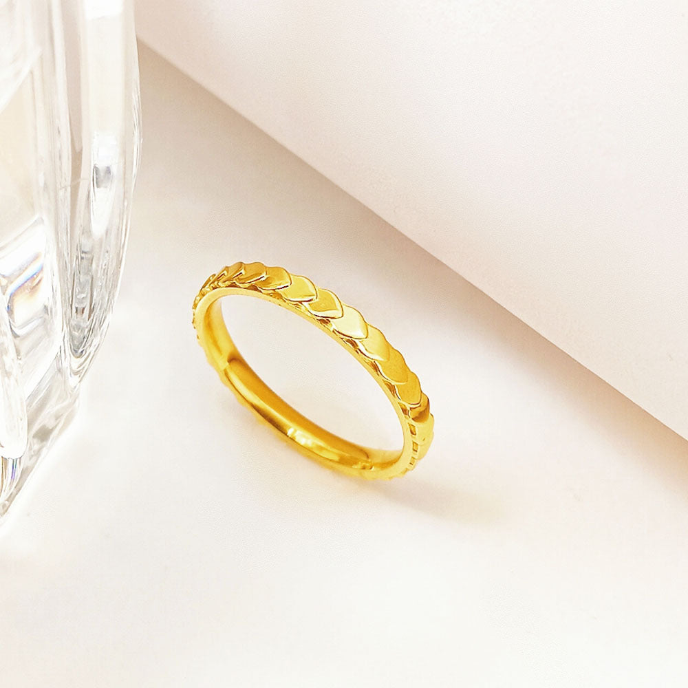 Pattern Female Personality Simple Titanium Steel Rings