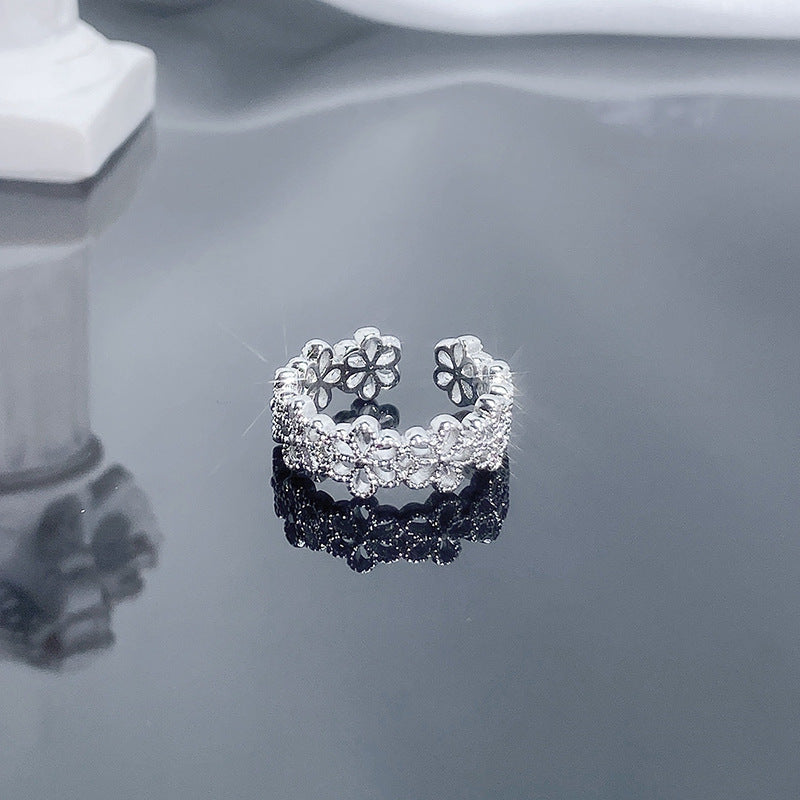 Lace Cold Style Versatile Sweet Cool Rings