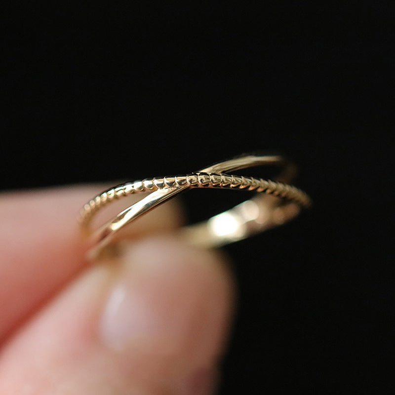 Women's Sier Korean Simple Opening Affordable Luxury Rings