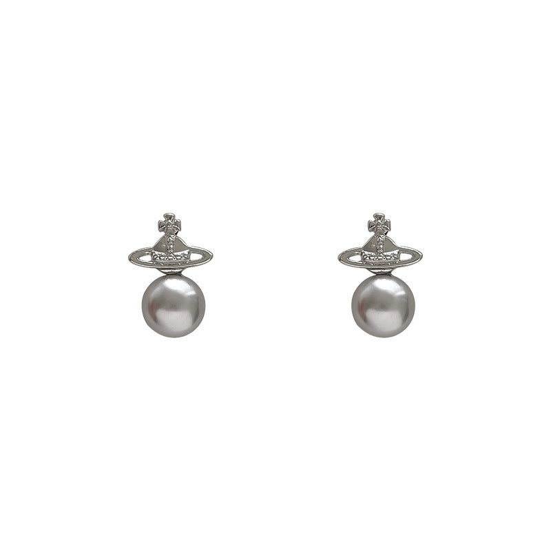 Women's Romantic Planet Pearl For Design High-grade Earrings