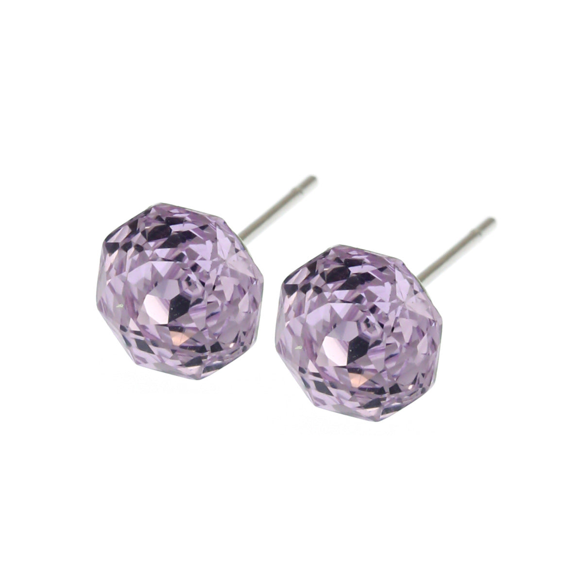 Super Flash Simple Millennium Rose Cut Stud Earrings