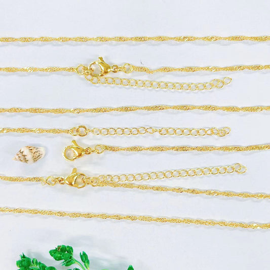 Women's Chain Curb Keel O-shaped Clip Bead Star Live Necklaces