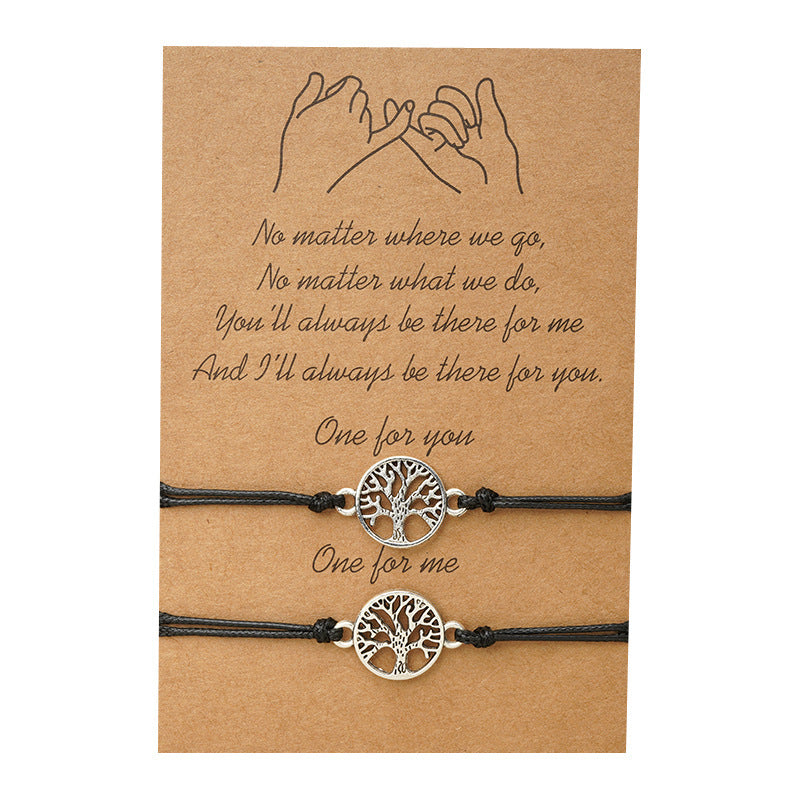 Ornament Card Simple Alloy Hollow Lucky Bracelets