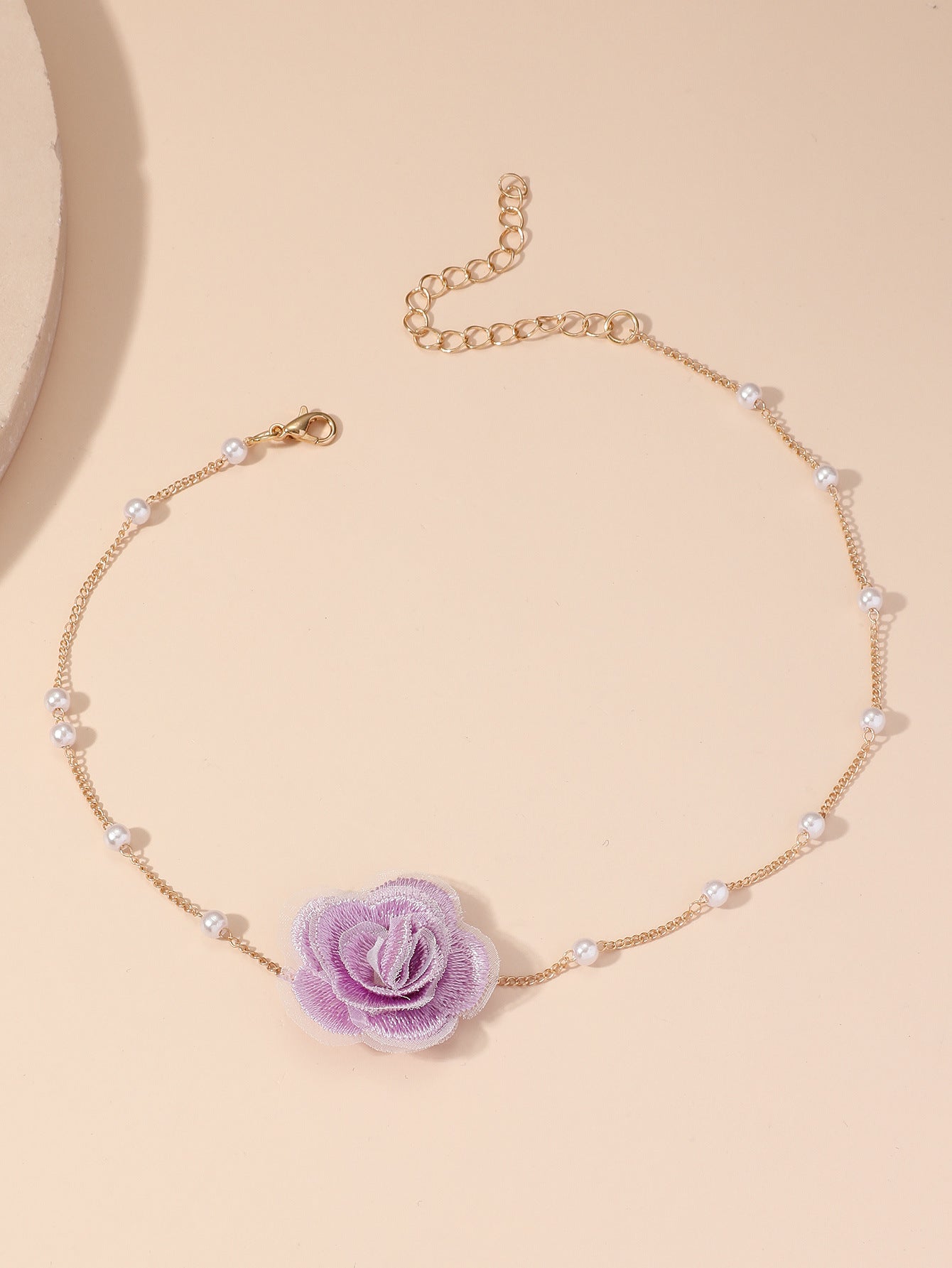 Flower Super Fairy Fashion Short Pearl Necklaces