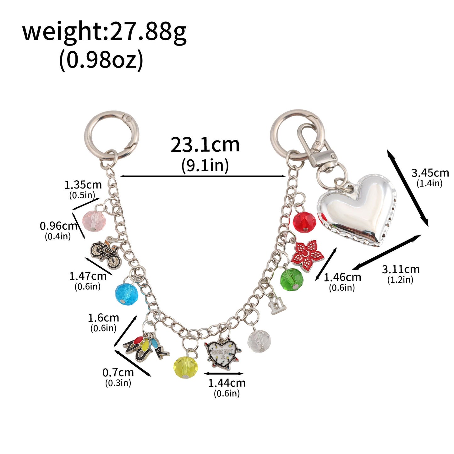 Anime Films Television Stranger Things Creative Fashion Letter Bracelet