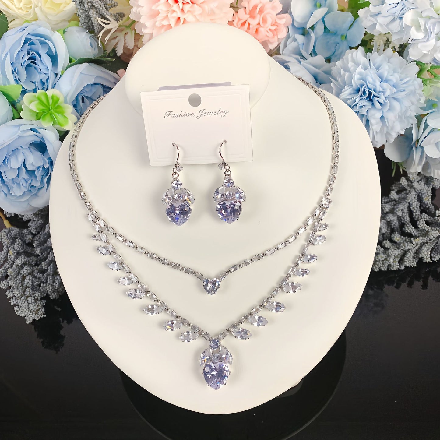 Luxury Light Elegant Zircon Bridal Classic Necklaces