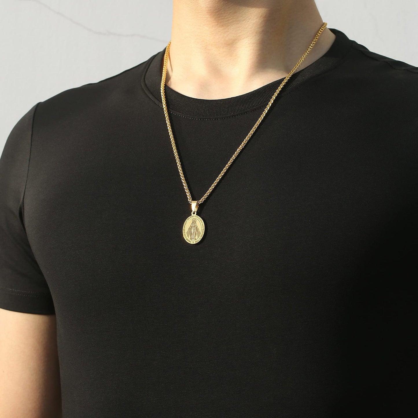 Accessories Fashion Simple Stainless Steel Cross Necklaces