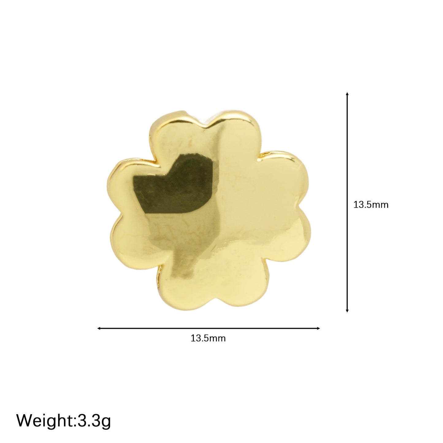 Golden Chubby Balloon Bubble Zircon Letter Bracelets