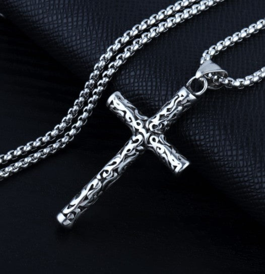 Titanium Steel Long Sweater Stainless Hip Hop Necklaces
