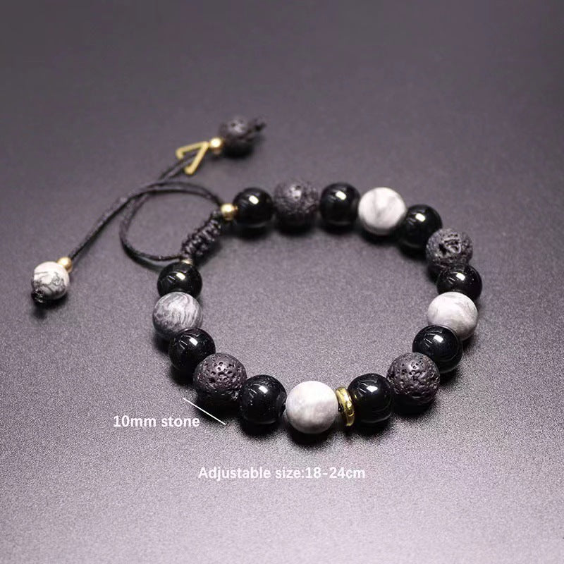 Men's High Sense Volcanic Rock Bead Gift Bracelets