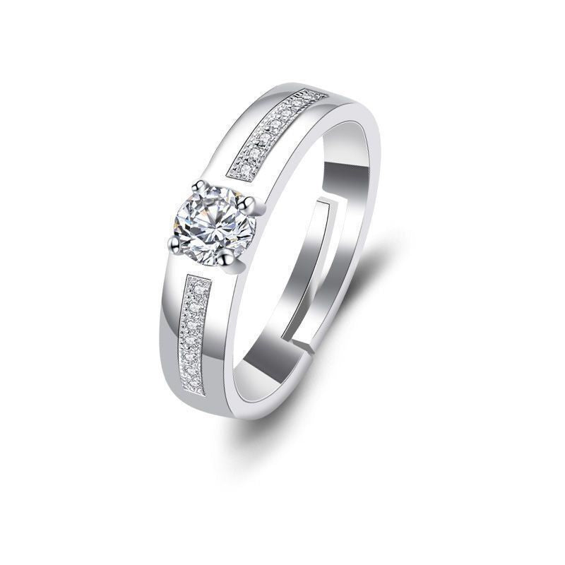Live Streaming On Simulation Moissanite Female Karat Ring