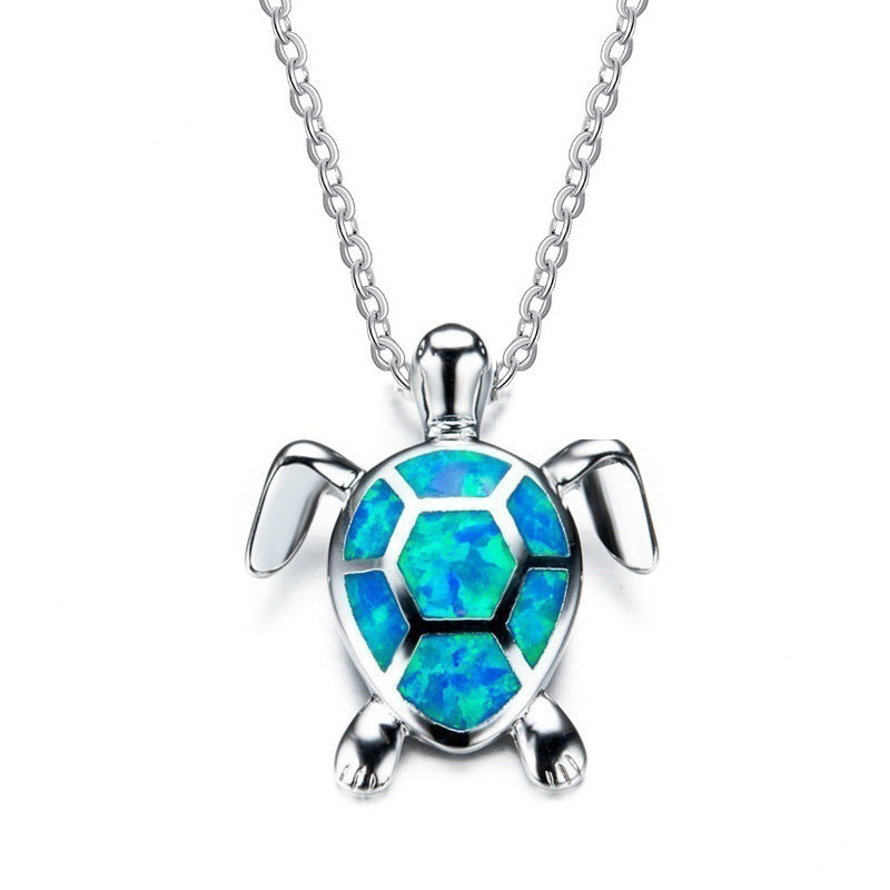 Opal Turtle Simple Ocean Heart Popular Pendants
