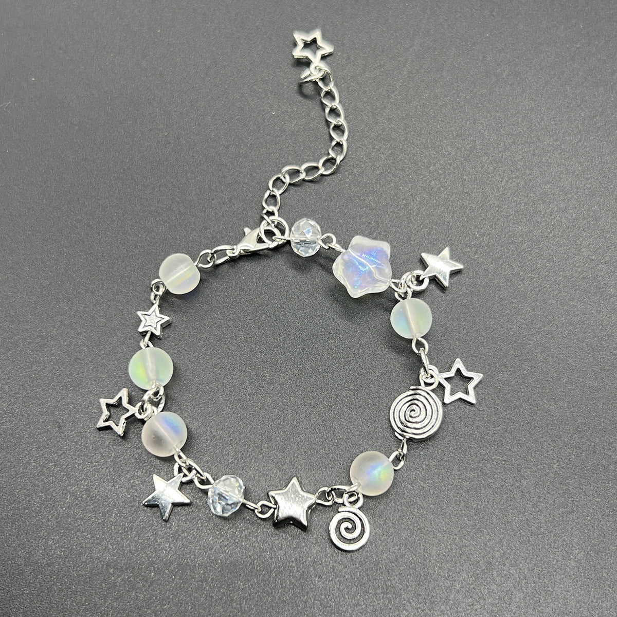 White Dice Hip Hop Butterfly Five-pointed Bracelets