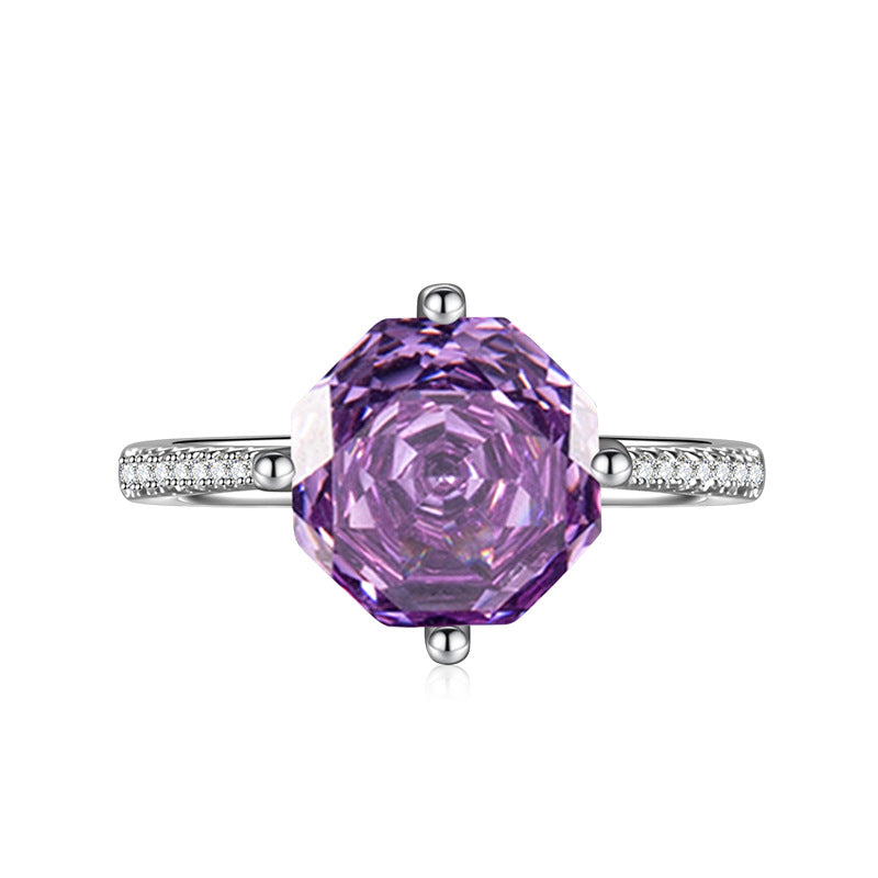 Pink Spodumene Purple Sea Blue High Rings