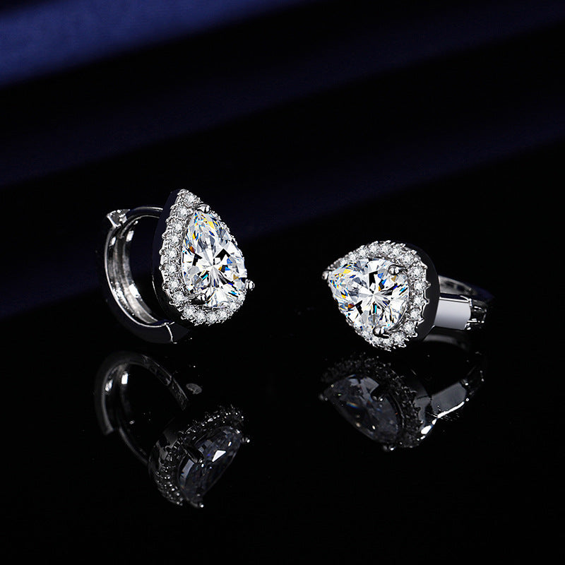 Women's Pear-shaped Zircon For Commuting Fashion Round Rings