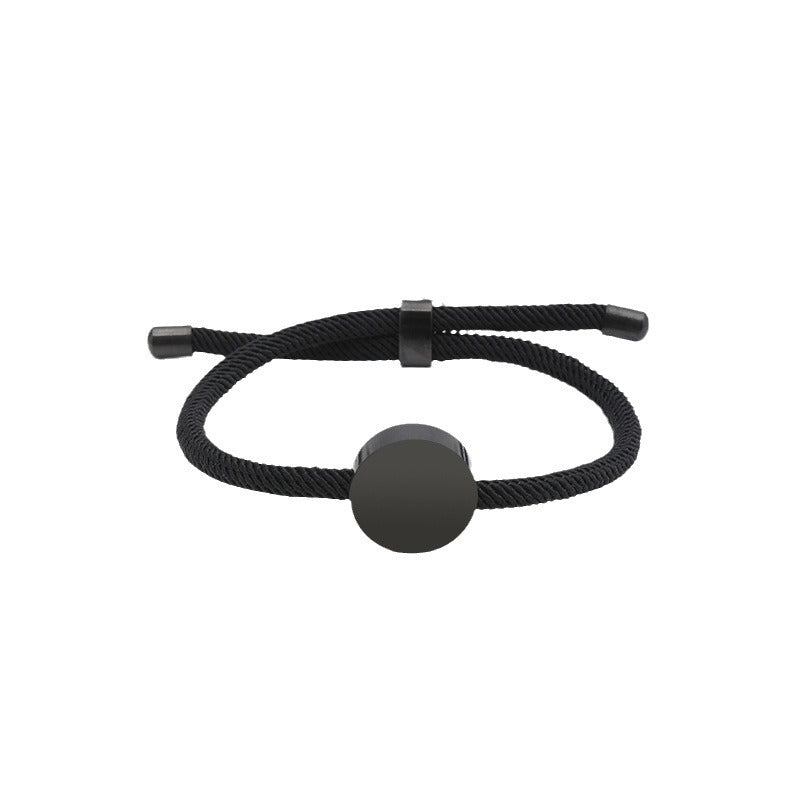 Women's & Men's Printing Material Round Adjustable Stainless Steel Bracelets