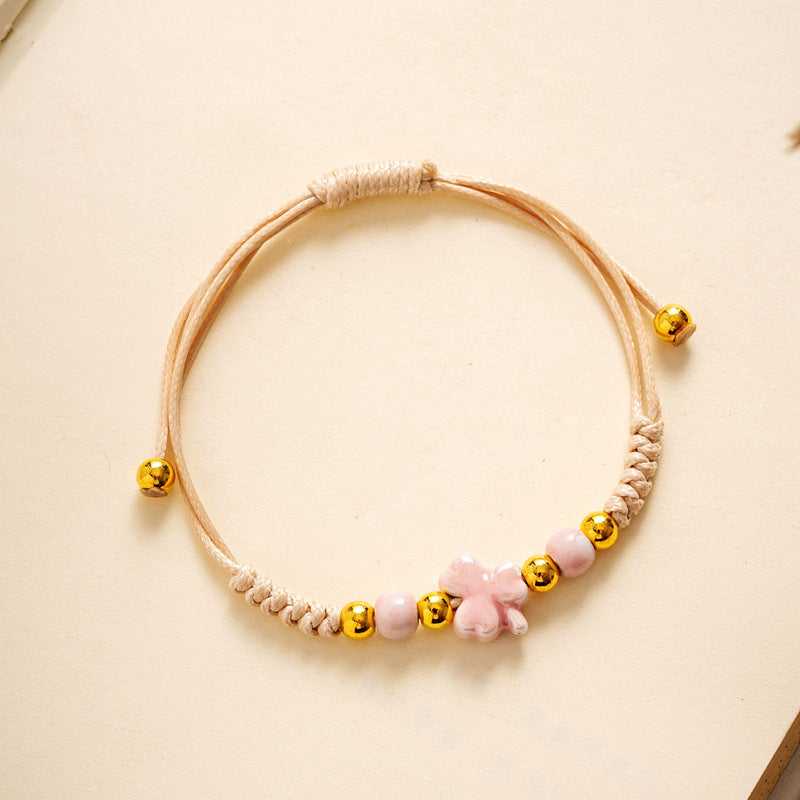 Ornament Woven Female Antique Ethnic Style Bracelets