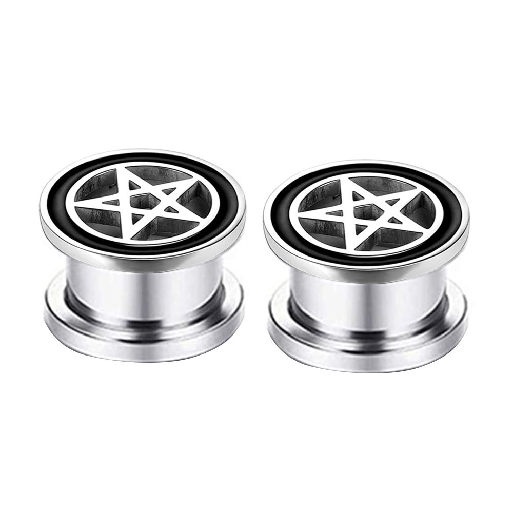 Channel Ear Extender Human Body Piercing Stud Earrings
