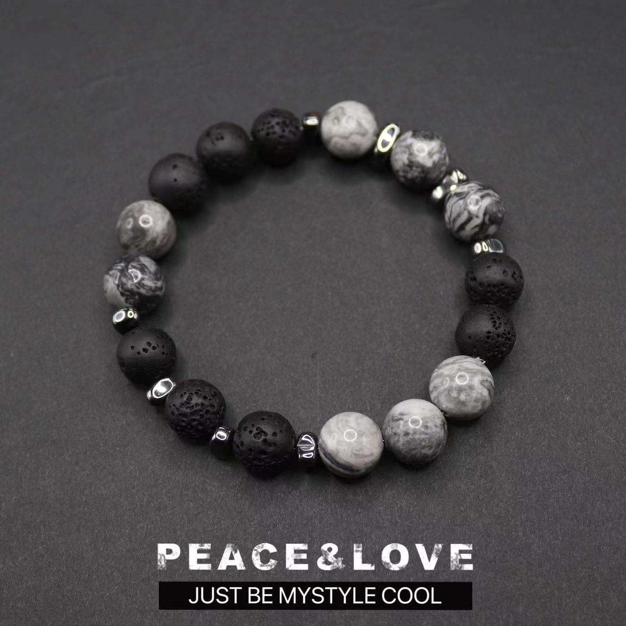 Men's High Sense Volcanic Rock Bead Gift Bracelets