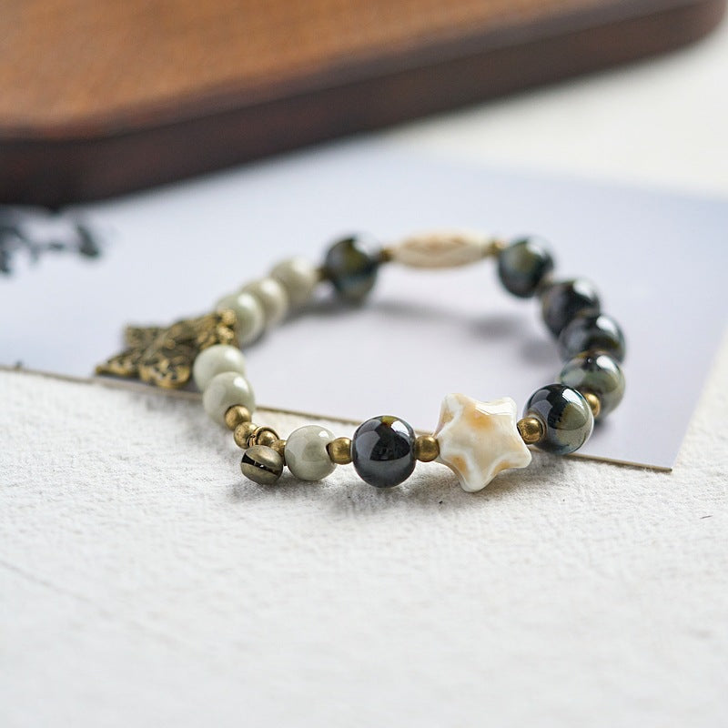 Ethnic Style Ceramic Ancient Beaded Artistic Bracelets