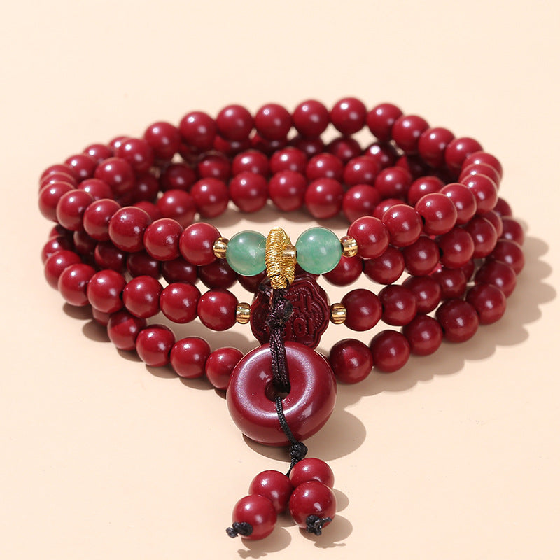 Ore Purple Gold Sand Emperor Sandstone Chinese Style Life Bracelets