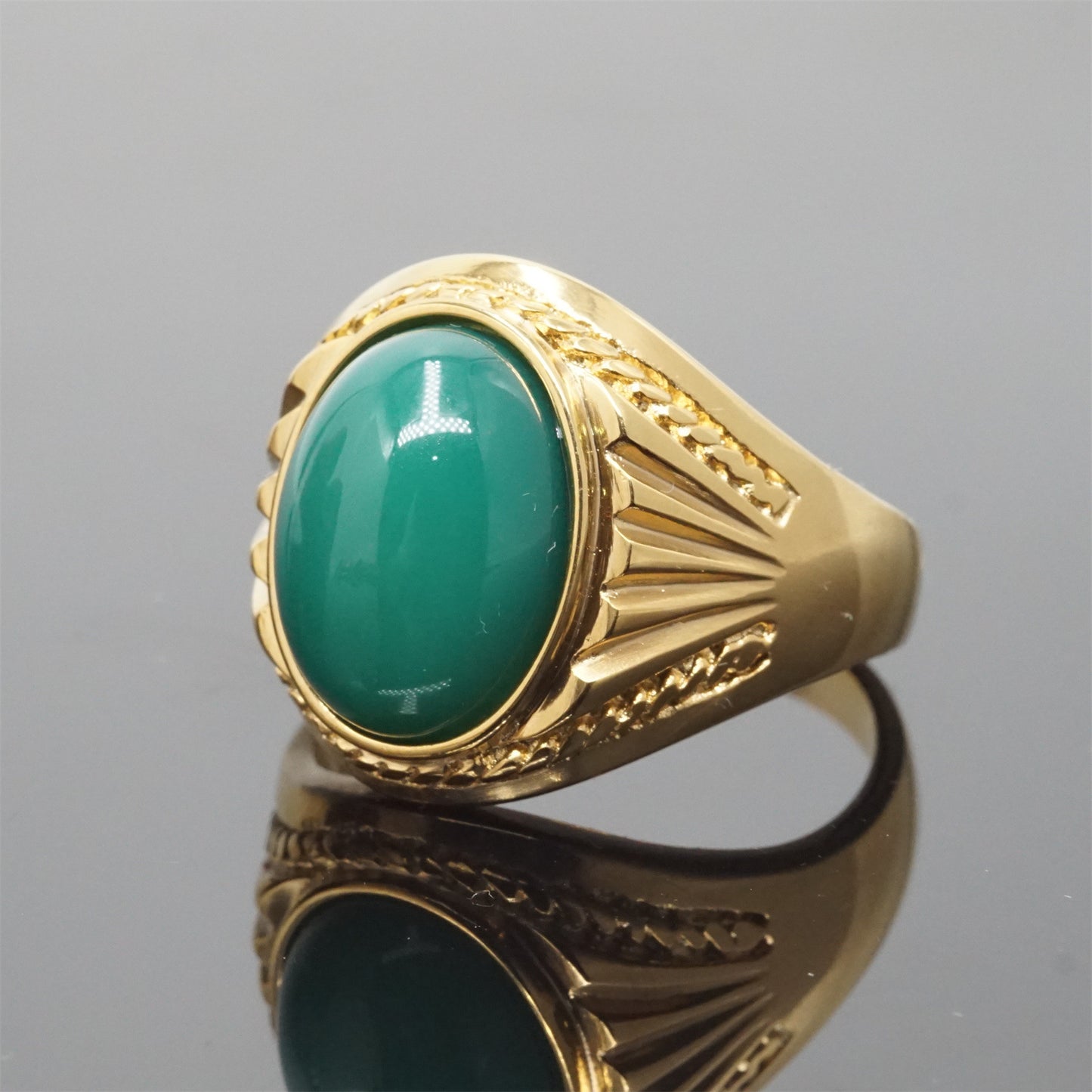 Women's & Men's Trendy Titanium Steel Inlaid Graceful Fashionable Rings