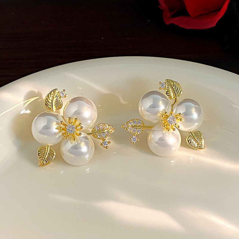 Shining Diamond Irregular Round Female Special Earrings
