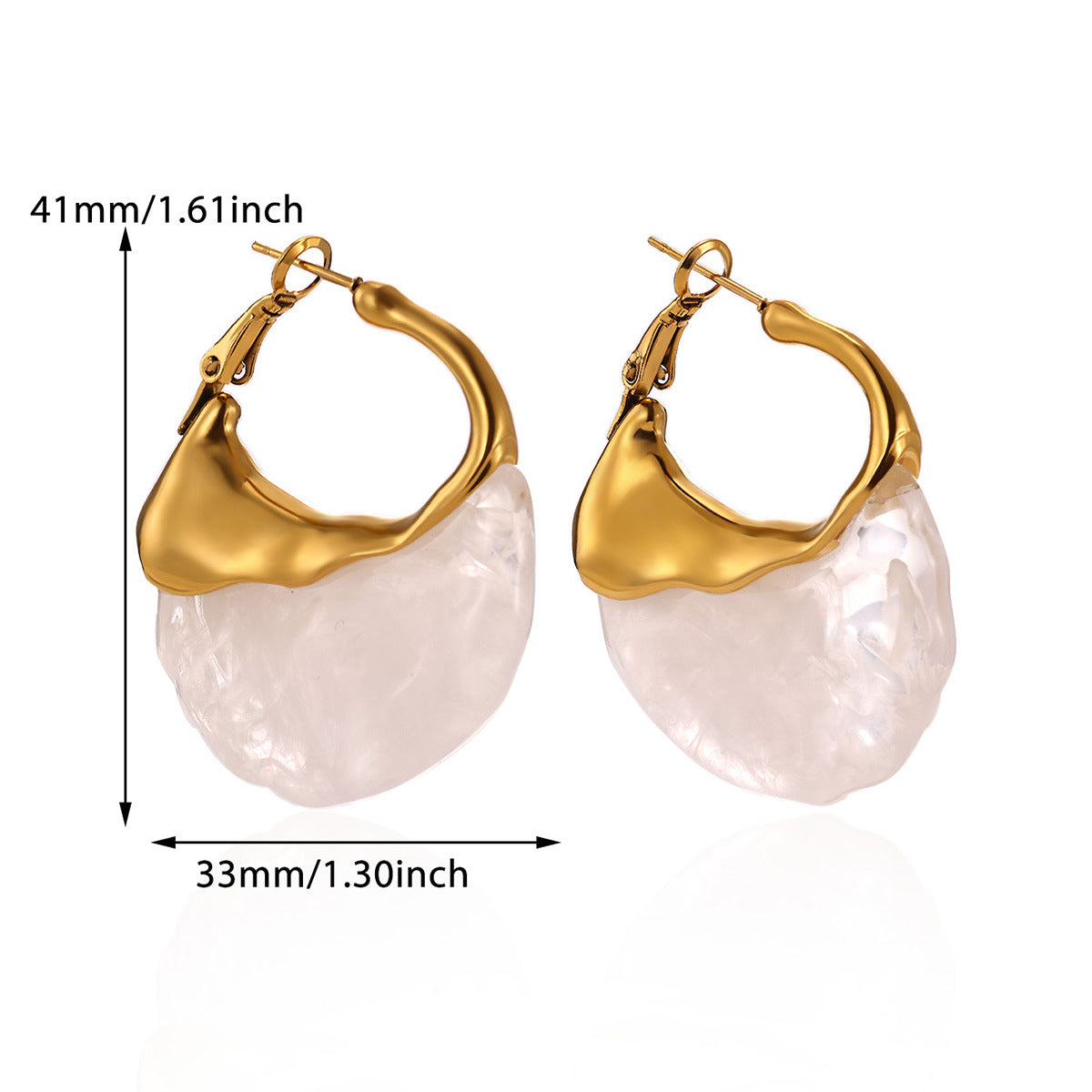 Women's Coffee Color For Light Luxury Temperament High Sense Earrings